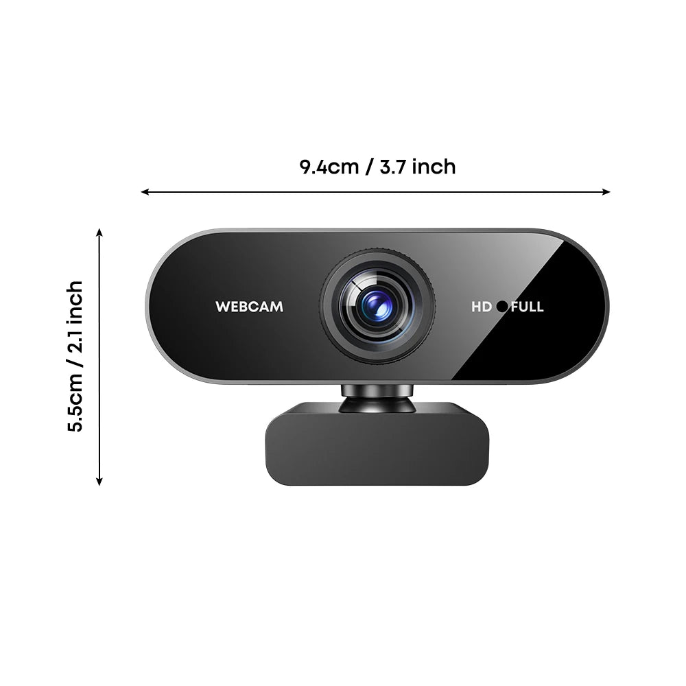 1080P Full HD Webcam with Auto Focus and Microphone