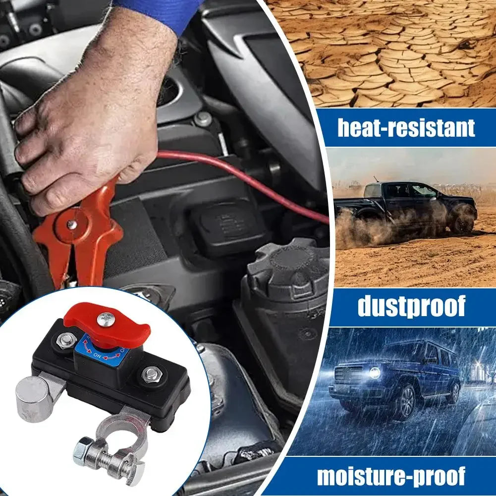 Heavy-Duty Battery Disconnect Switch for Cars, Trucks & RVs