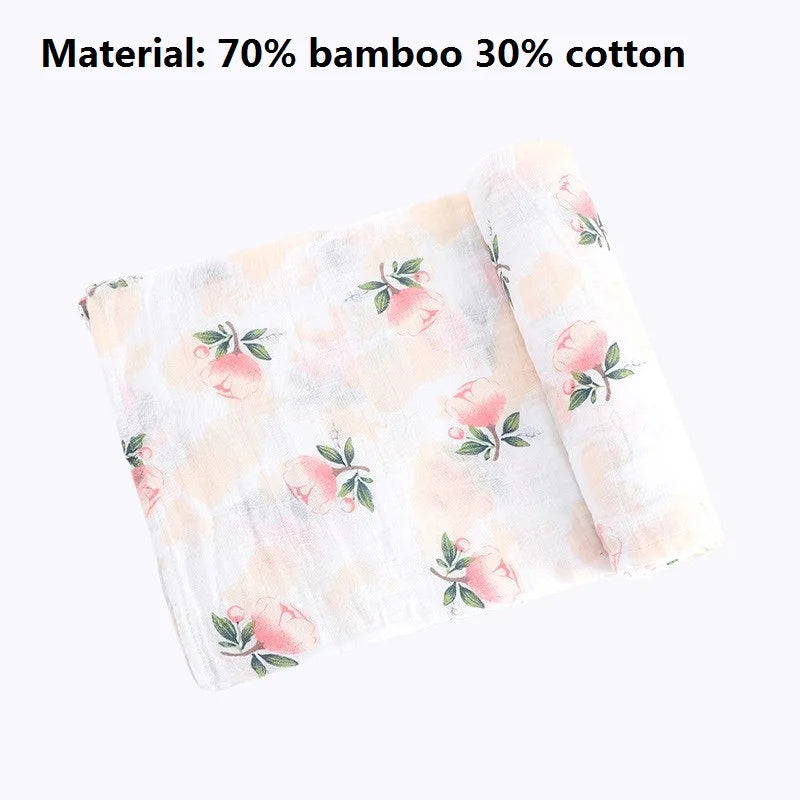 Super Soft Cotton Muslin Baby Swaddle Blanket