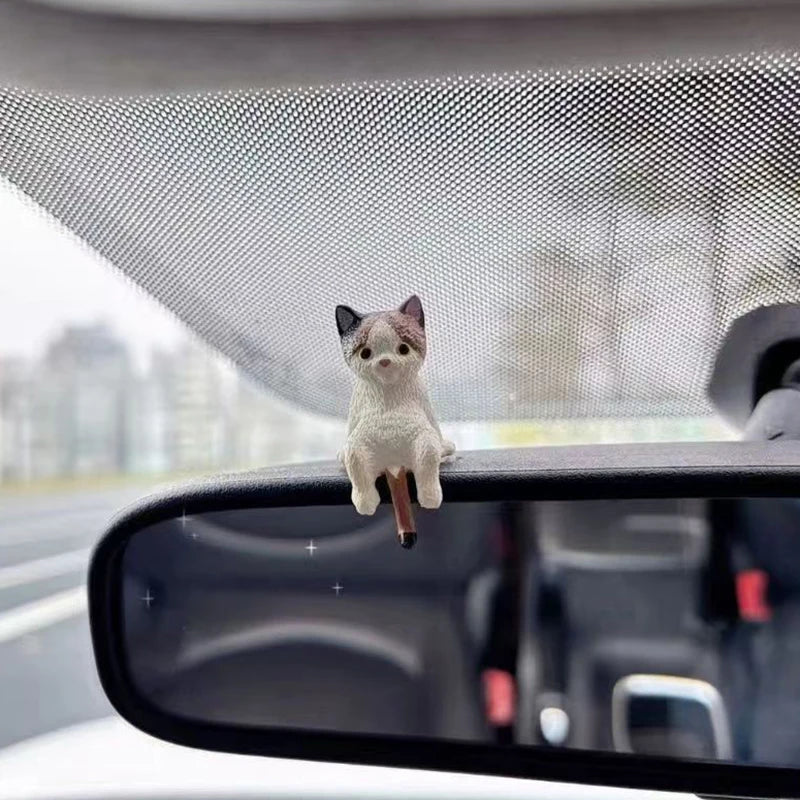 Sleeping Cat Resin Car Dashboard Ornament