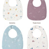 Soft Cotton Baby Bibs with Waterproof Backing (3-Layer, U-Shaped)
