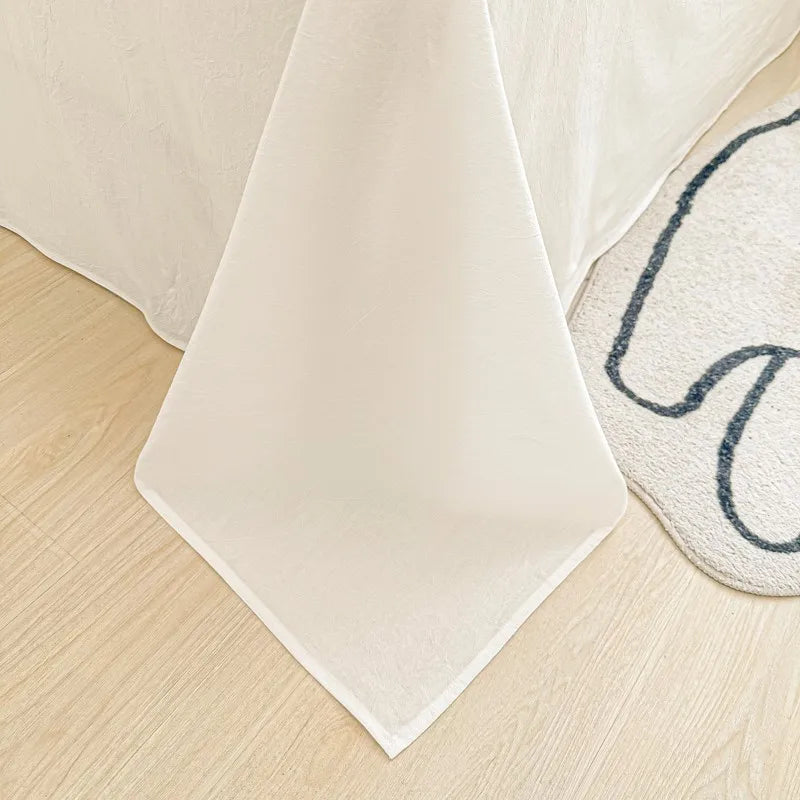 Organic Cotton Percale Bed Sheet Set with Pillowcases
