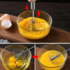 Stainless Steel Semi-Automatic Egg Beater Whisk