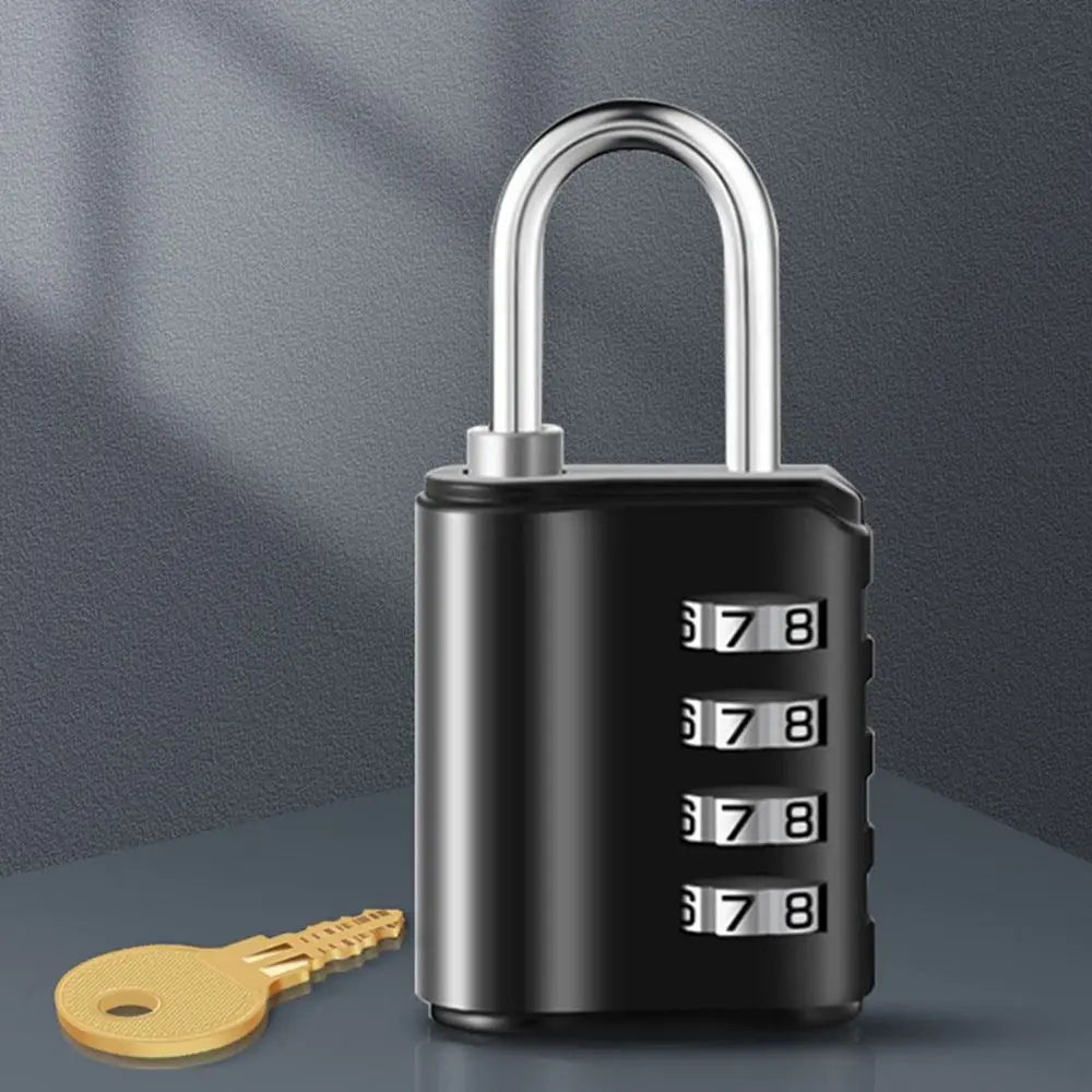 Secure 4-Digit Combination Padlock with Key