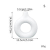 Donut-Shaped Decorative Plastic Vase for Home & Office