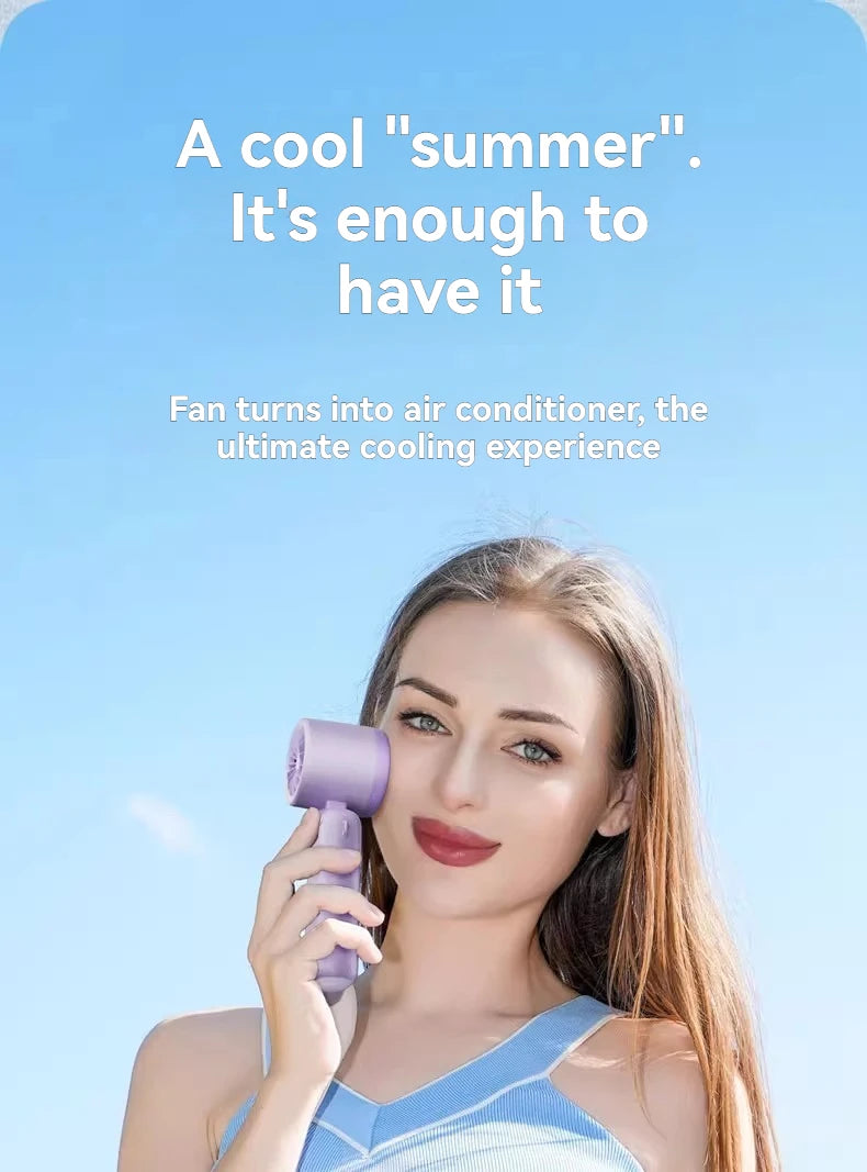 Portable Foldable Neck Fan with Stepless Speed Control