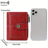 Vintage RFID-Blocking Tri-Fold Wallet with Ample Storage