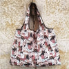 Foldable Eco-Friendly Shopping Bag with Cartoon Print