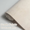 Roll of beige suede fabric with a 4mm thickness shown in a close-up view.