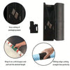 Portable wrapping paper cutter showing easy cutting of packaging paper and sliding edge cutting