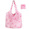 Foldable Nylon Reusable Shopping Bag with Floral Print