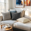 Chenille Knitted Throw Pillow Covers (Set of 2) – Soft Solid Color Cushion Cases for Sofa, Chair, and Car