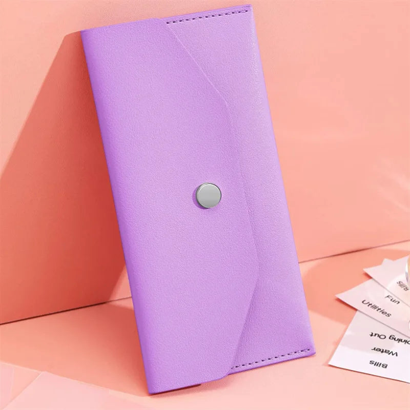 Slim PU Leather Envelope Wallet