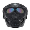 Full-Face Skeleton Mask with Tinted Goggles