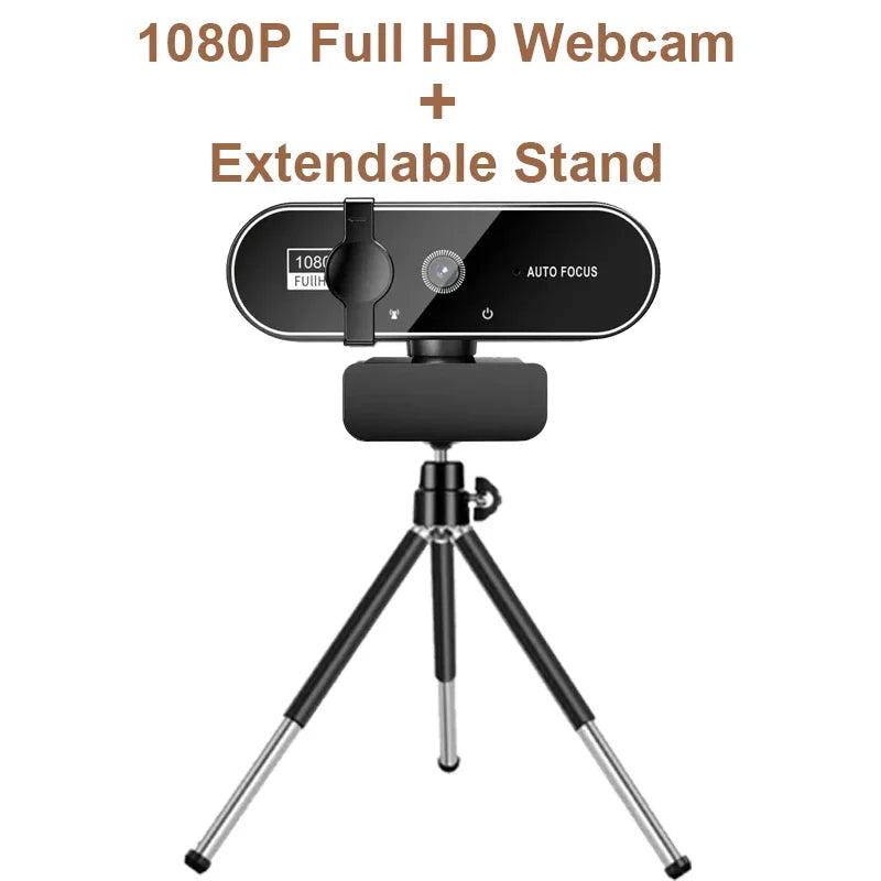 4K Auto-Focus Webcam with Built-in Microphone