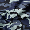 Blue-Black Camouflage Duvet Cover Set with Two Pillowcases