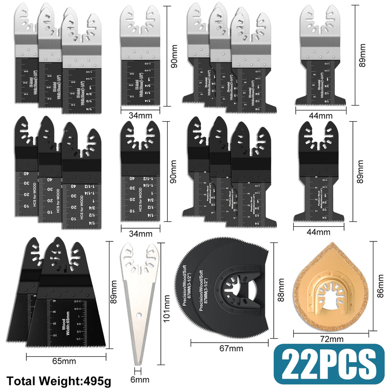 Oscillating Multi-Tool Blade & Accessory Set