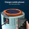 Solar-Powered LED Camping Lantern with Power Bank & Remote