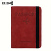 Vintage PU Travel Passport Holder with RFID Protection