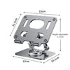 Foldable 360° Rotating Tablet and Phone Stand with Height Adjustment