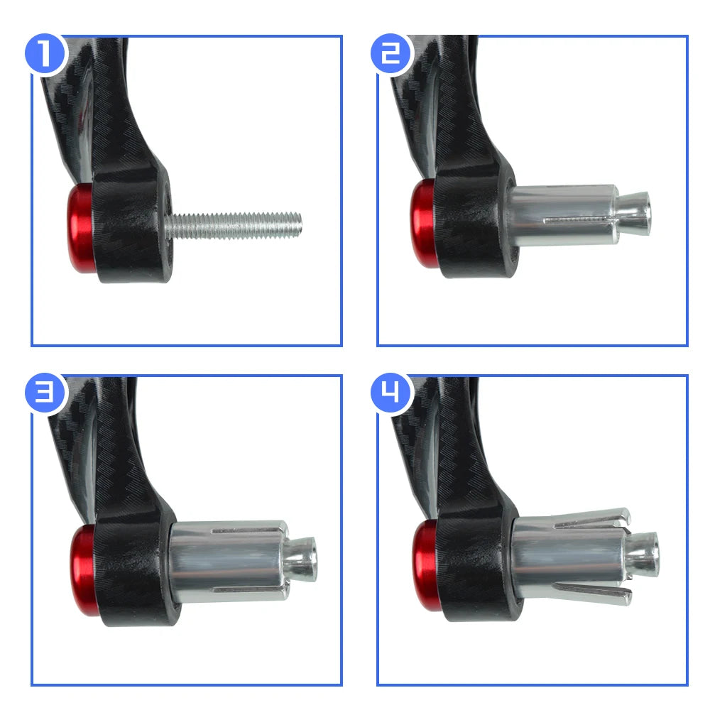 Motorcycle Handlebar Handguards with CNC Aluminum Levers Protector