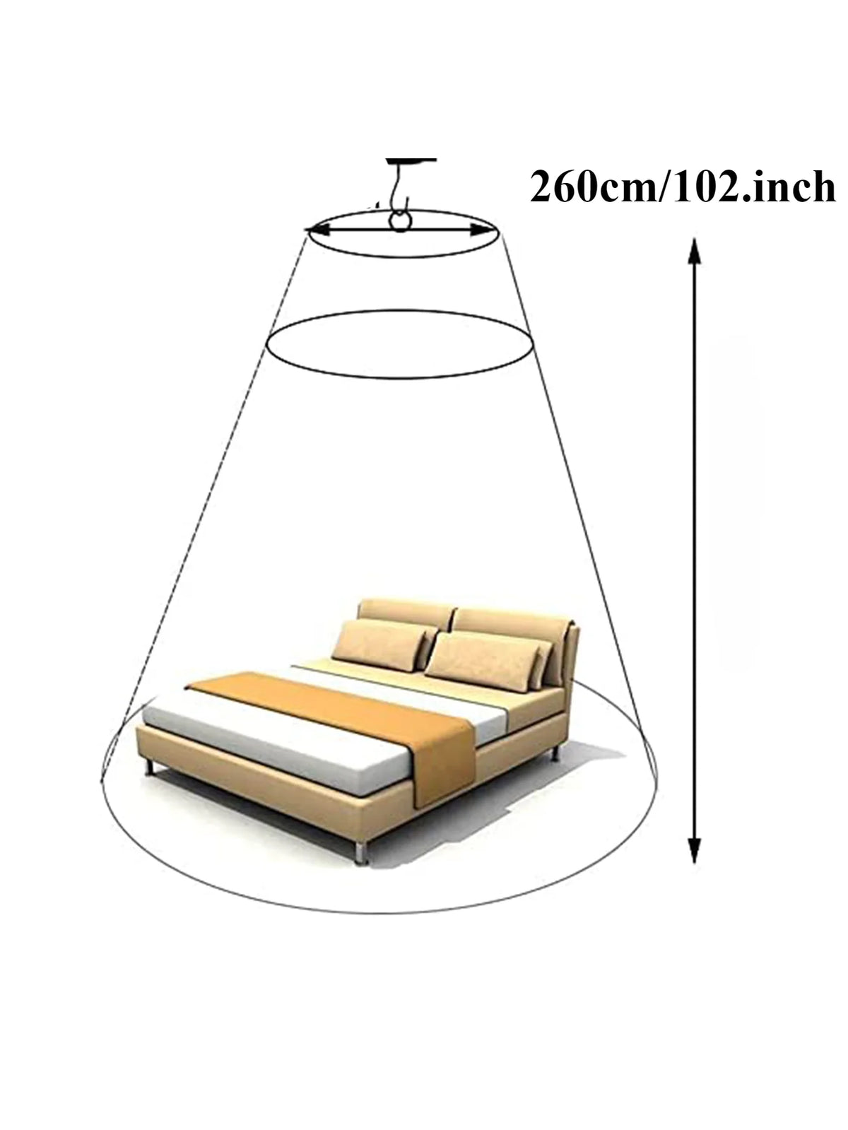 Princess Dome Mosquito Net – Elegant Hanging Canopy Protection