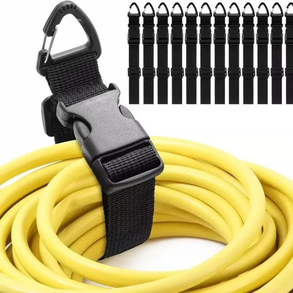 Heavy-Duty Adjustable Cord Organizer with 3-Axis Buckle