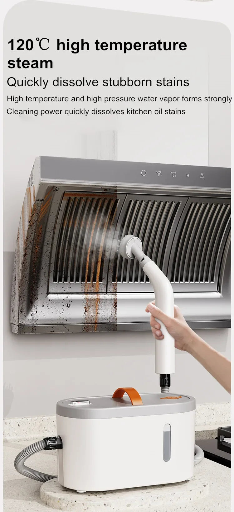 High-Temperature Handheld Steam Cleaner for Deep Cleaning & Sanitizing