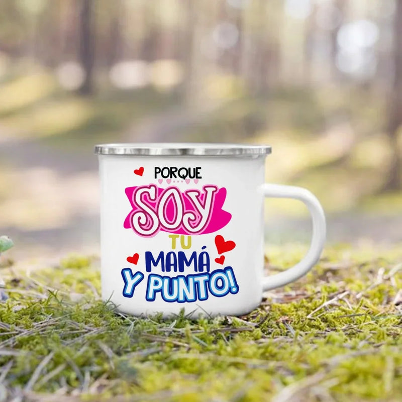 Mug de Camping en Émail « Meilleurs Parents »