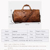 Vintage Embossed Leather Travel Duffle Bag