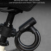 Heavy-Duty Cable Bike Lock with Mounting Bracket and 2 Keys