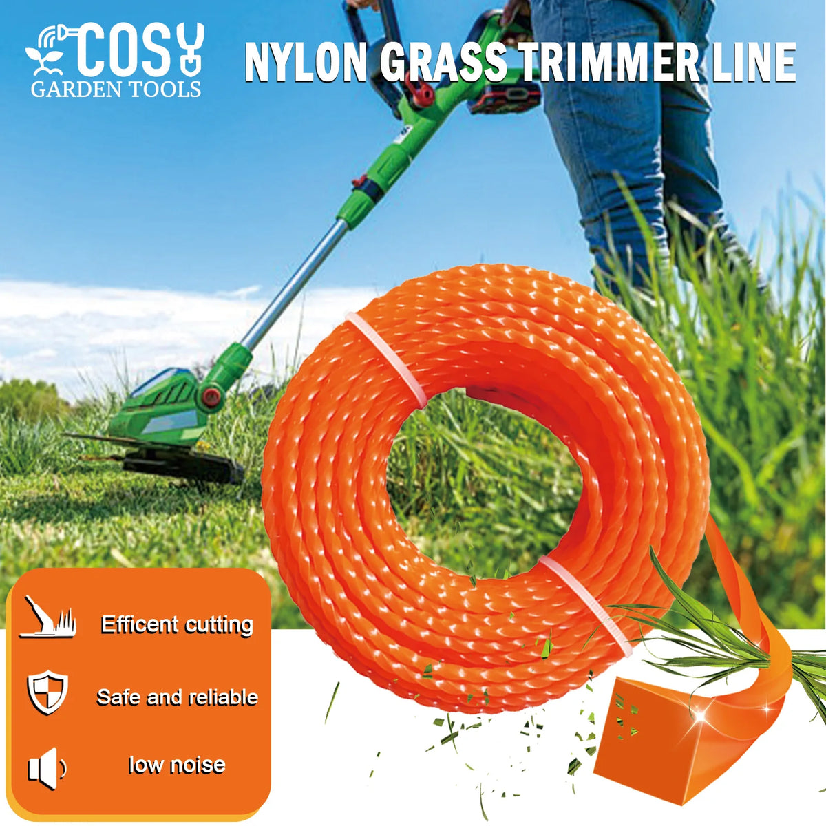Heavy-Duty Nylon Trimmer Line Spool