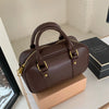 Vintage PU Leather Crossbody Shoulder Bag – Solid Color Retro Handbag