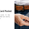 Premium Leather ID Card Holder with Adjustable Lanyard