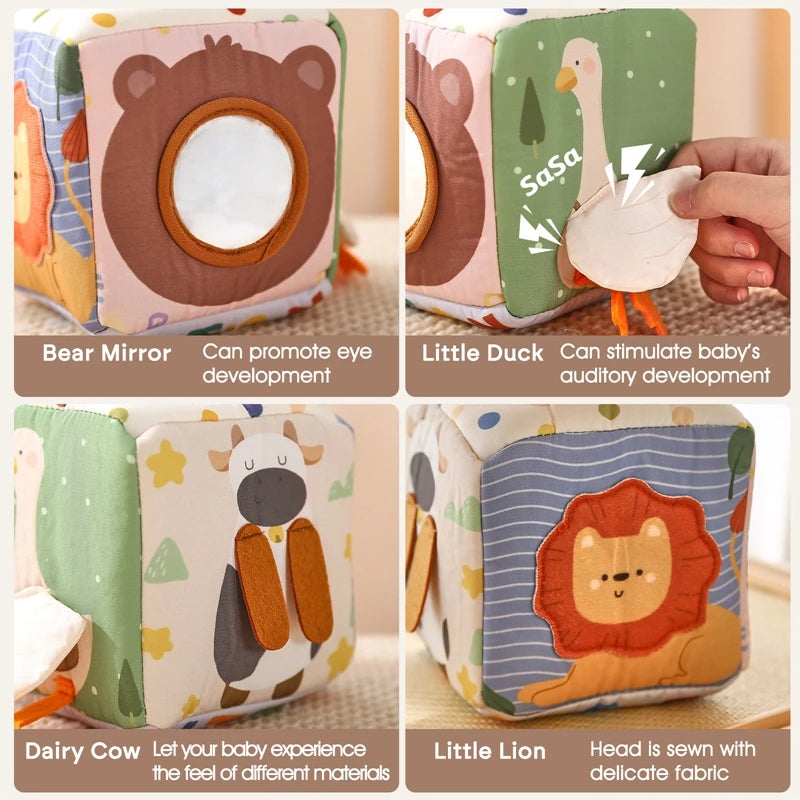 Montessori Sensory Tissue Box Toy with Soft Scarves