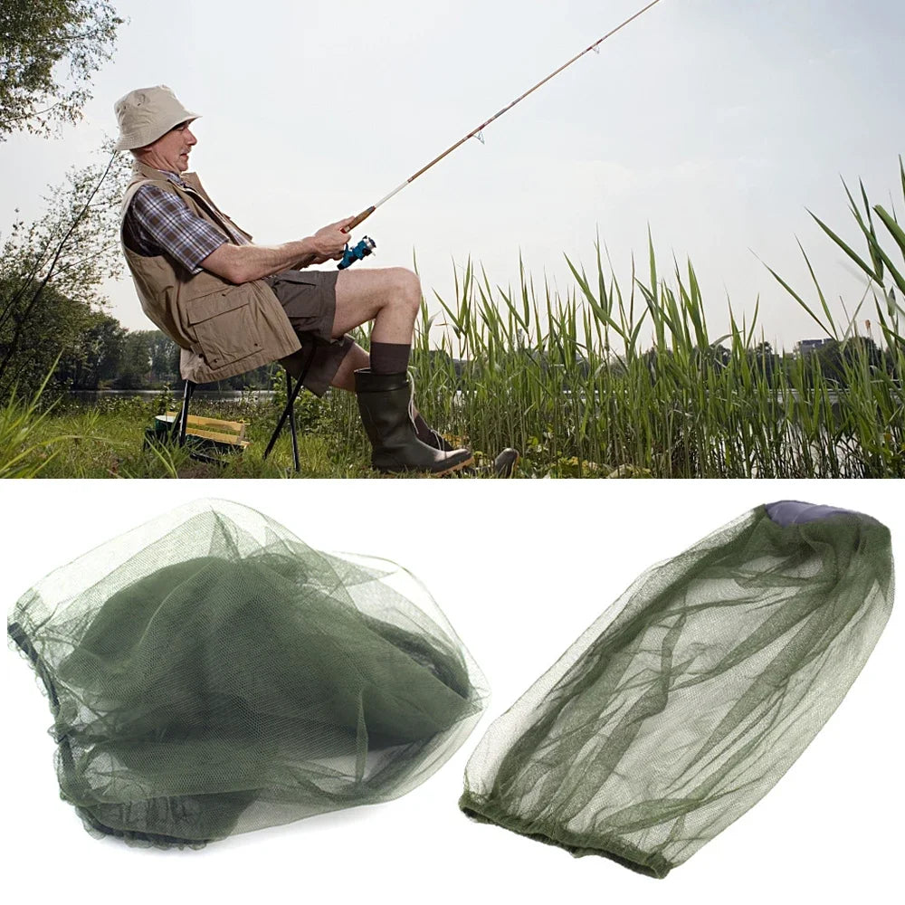 Mosquito-Proof Fishing Cap with Breathable Mesh Face Shield
