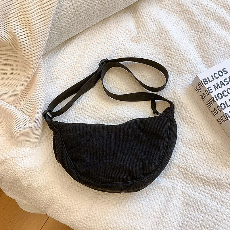 Women's Corduroy Hobo Shoulder Bag