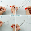 Versatile Stainless Steel Sewing Needle Set with Large Eyes