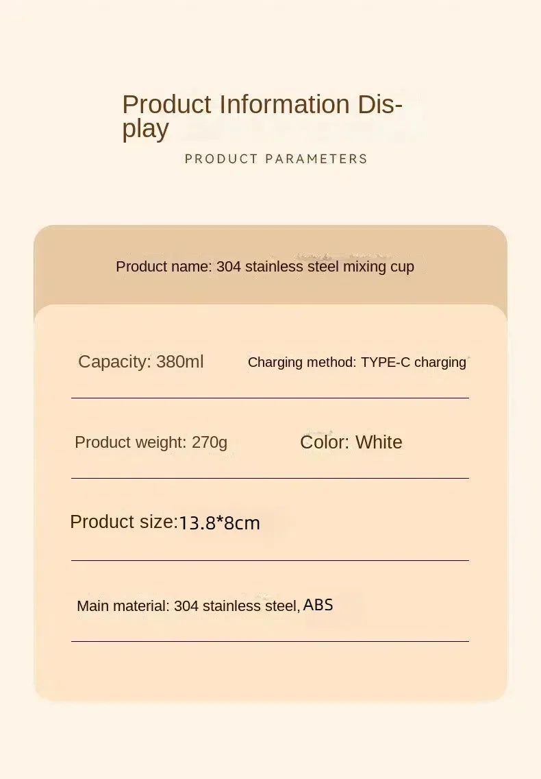 Self-Stirring Travel Mug with Temperature Display