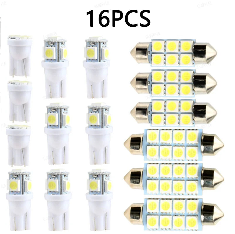LED Car Interior Light Bulb Set (42-Piece) – 6000K White