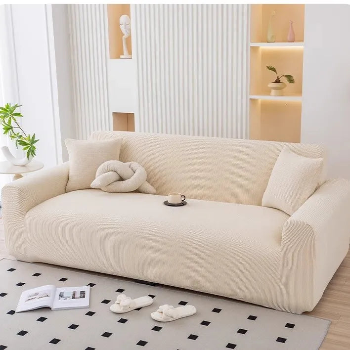 Elastic Stretch Sofa Cover with Non-Slip Backing