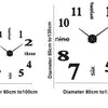 Modular 3D Number Wall Clock with Silent Movement