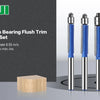 Flush Trim Router Bits with Dual Bearings – Set of 4 Sizes