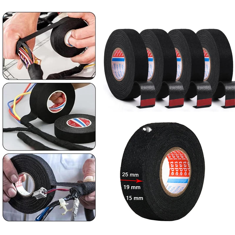 Rouleaux de gaine électrique noire avec divers diamètres et isolants pour la protection du câblage