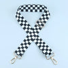 Adjustable Nylon Crossbody Bag Strap with Embroidered Detail