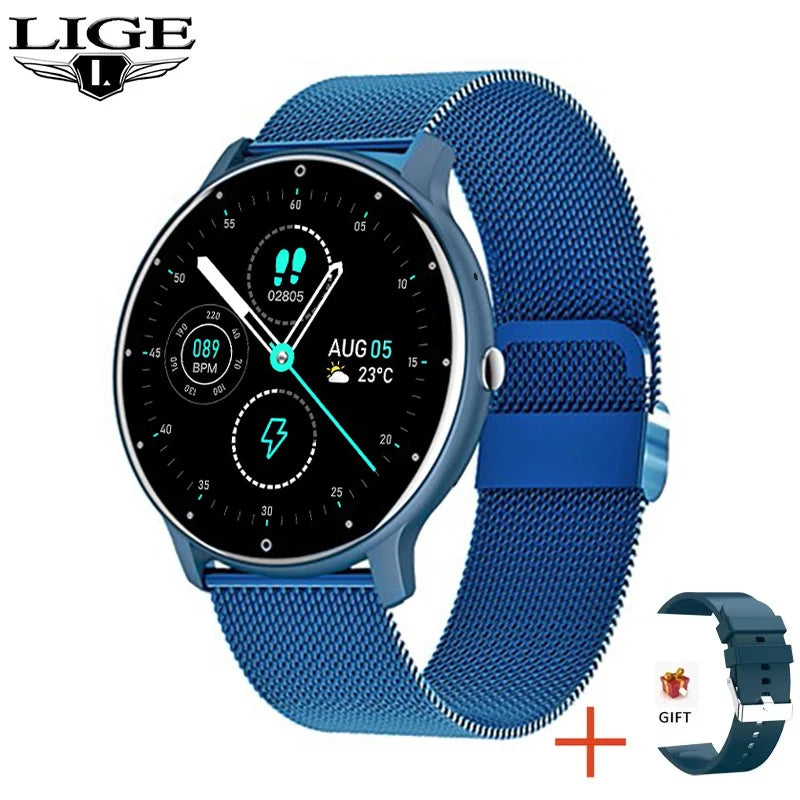 Reloj Inteligente Deportivo LIGE con Monitor de Ritmo Cardíaco y Seguimiento de Actividad