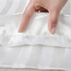 Luxurious Satin Stripe Pillowcase with Envelope Closure
