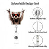 Cute Cat Acrylic ID Badge Reel with Retractable Clip