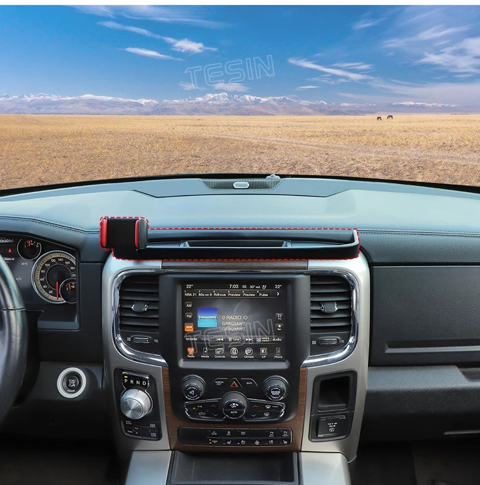 Center Console Organizer with Phone Holder for Dodge RAM 1500 (2012–2017)