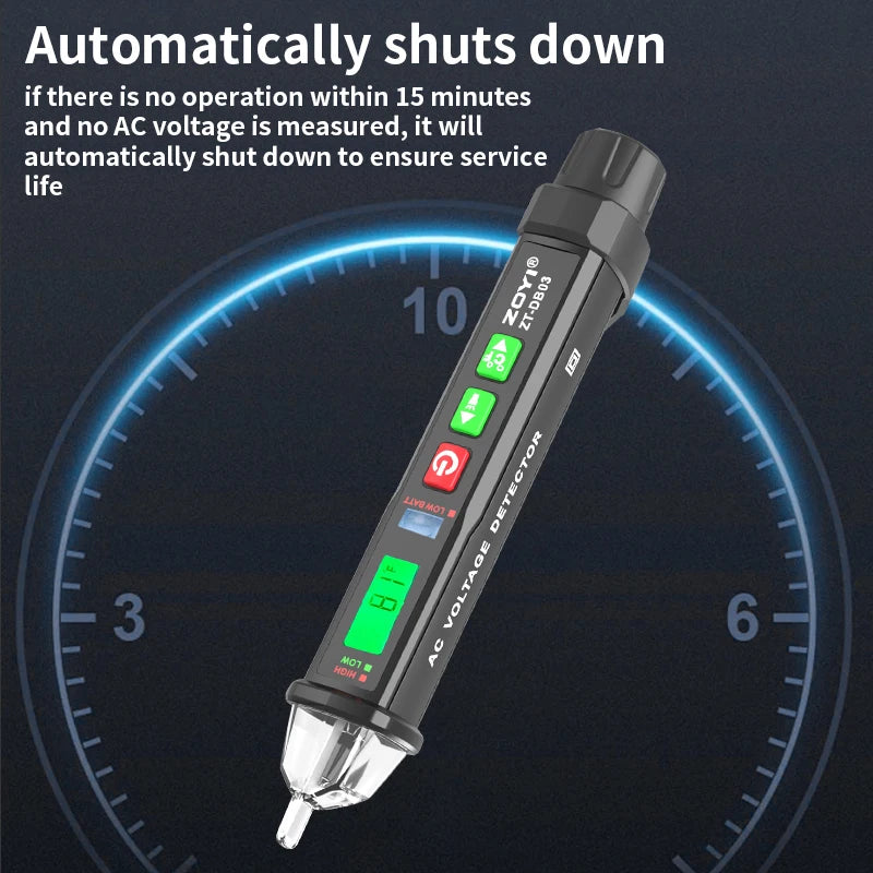 Non-Contact Voltage Tester with Voice Alert (12-1000V)